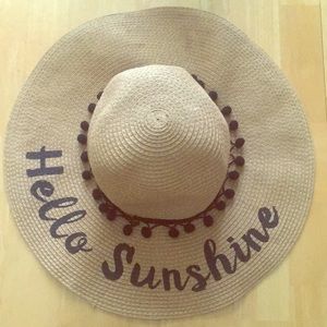 Hello sunshine floppy hat
